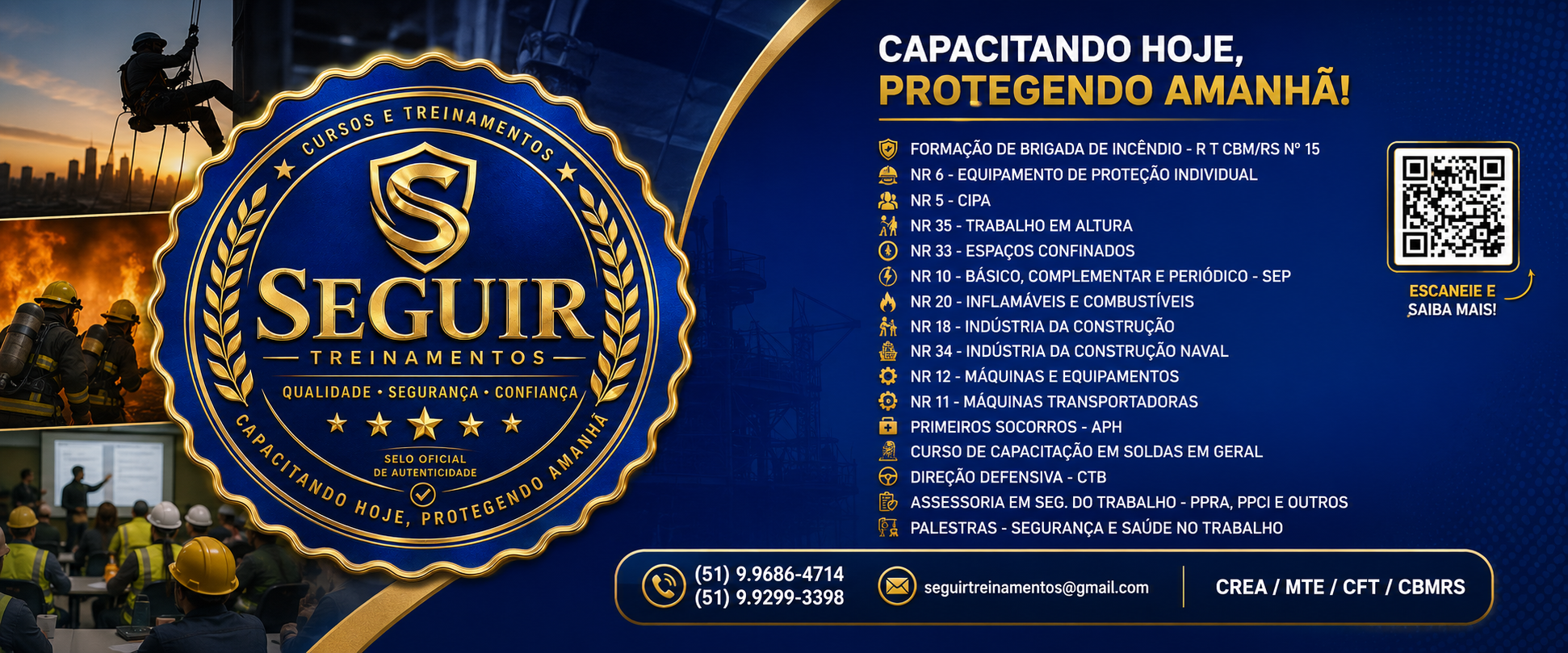 Seguir Cursos e Treinamentos